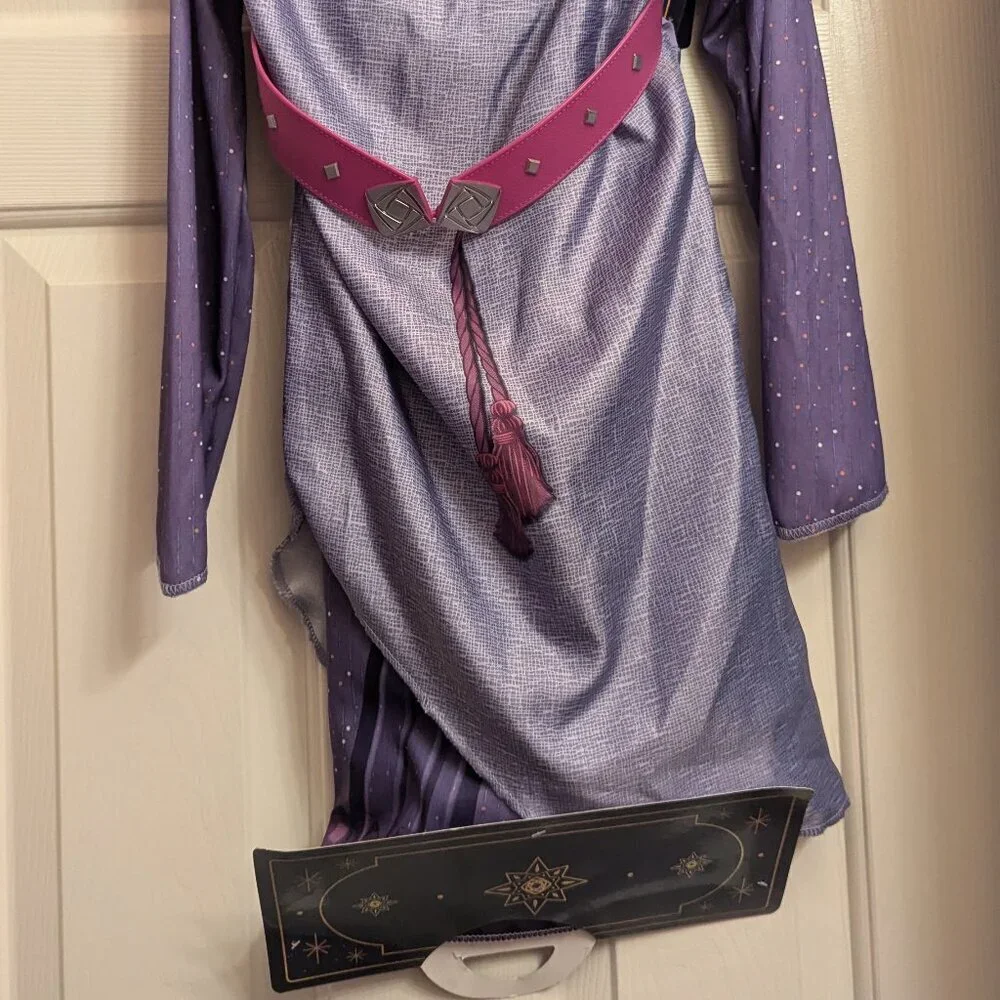 NWT Disney Asha 'Wish' Adventure Dress Purple Girls 4-6x Costume Christmas Gift